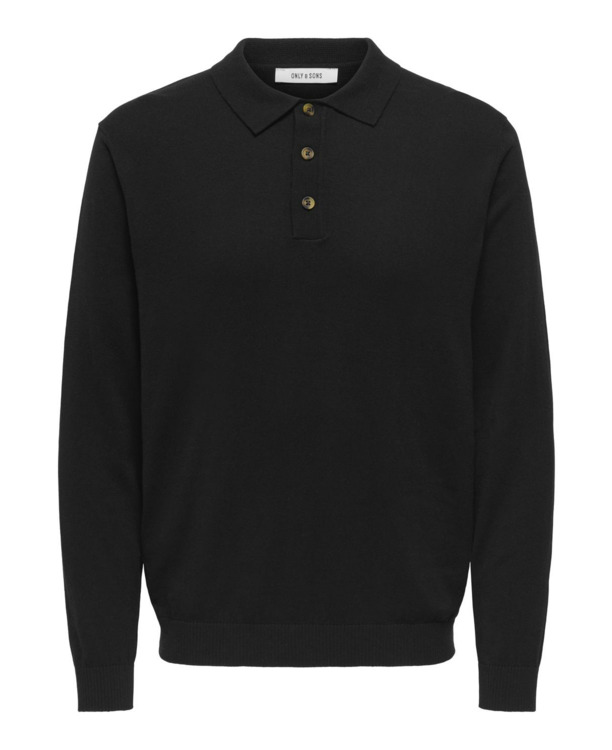 Polo met lange mouwen (L/S) met normale pasvorm Heren