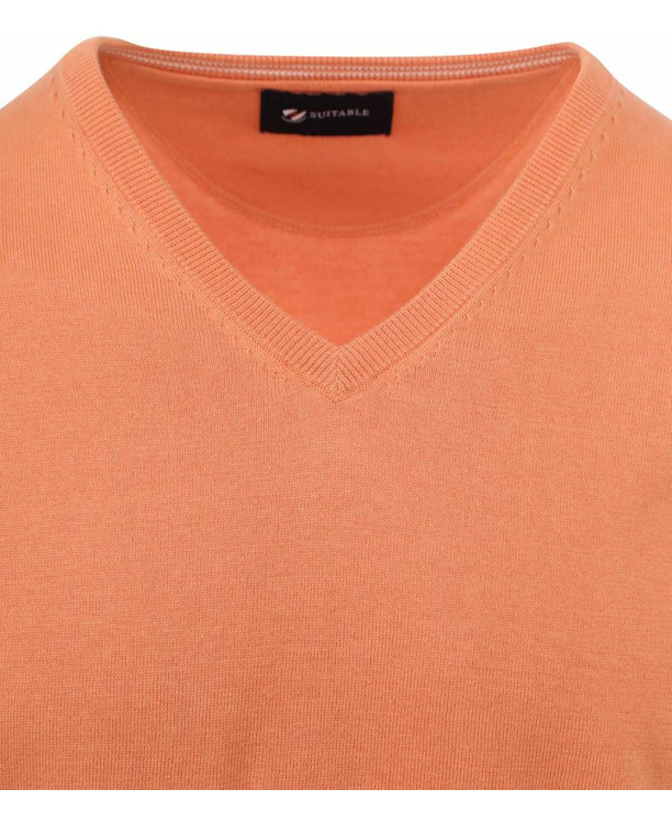 Suitable Pullover Vini V-Hals Oranje