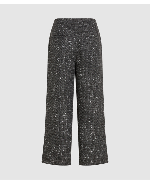 BOUCLE WIDE LEG PANTS