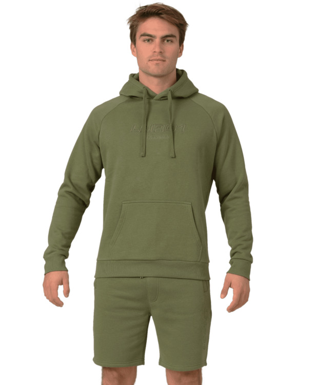 Mannen hoodie leger