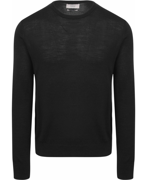 King Essentials The John Pullover Merino Zwart