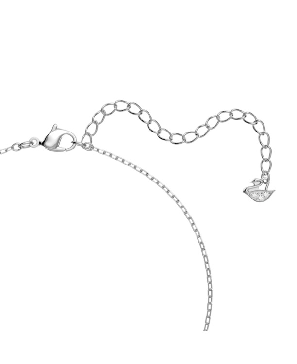 Una Angelic Pendant Round Rhodium shiny White