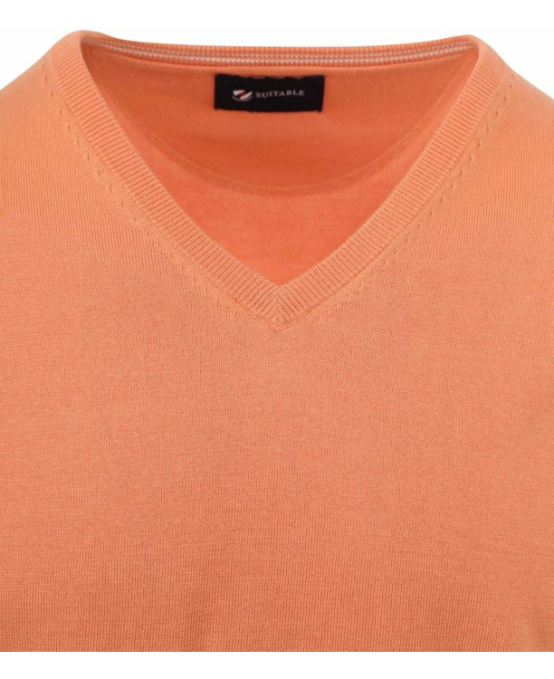 Suitable Pullover Vini V-Hals Oranje