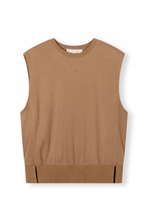 10DAYS Dames mouwloze trui bamboe katoen mix