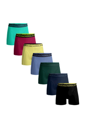 Men 7-Pack Boxer Shorts Solid