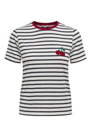 Regular Fit O-Neck Short Sleeves (S/S) GESTREEPT TEE