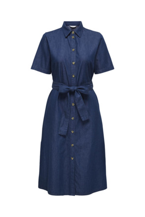 Regular Fit Shirt Collar Short Sleeves (S/S) Comfortabele jurk met overhemdkraag en korte mouwen voor een casual zomerstijl