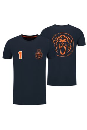 Orange Lion T-shirt - Navy - Formula 1 Since 2015 - Max Verstappen