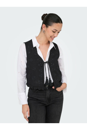 ONLJAKIRI LINEN S/L EMB VEST PTM