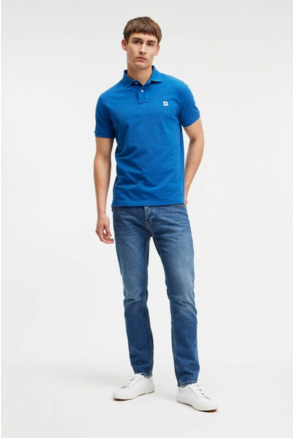 King Essentials The Rene Poloshirt Royal Blauw