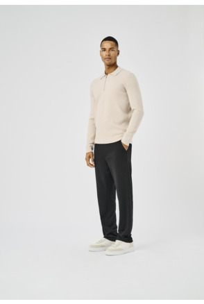 Polo met lange mouwen (L/S) met normale pasvorm Heren