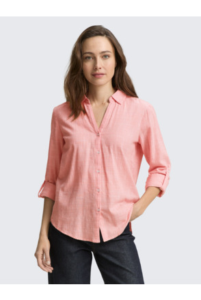 Regular fit blouse van katoen