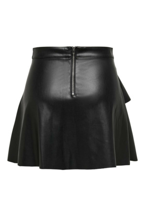 ONLEMMA FAUX LEATHE FRILL SKIRT OTW