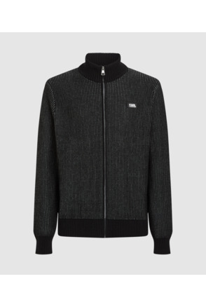 STACK PATCH ZIP CARDIGAN