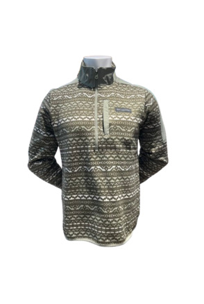 M FOX GLACIER FS PRINTED HALF ZIP