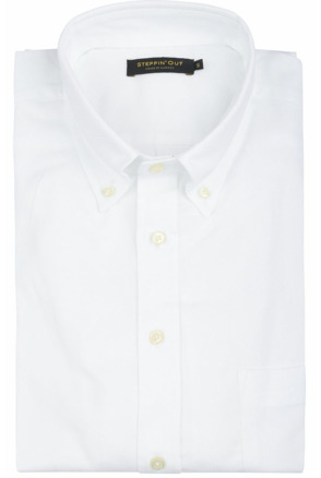 Steppin' Out Overhemd Twill Wit