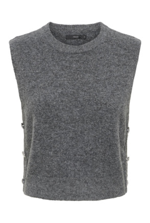 Regular Fit O-Neck Sleeveless (S/L) Mouwloos Herfst Winter Regular Fit Gebreid Vest