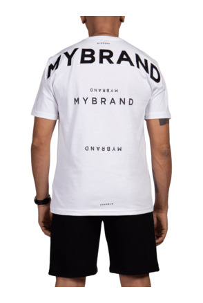 MYBRAND Signature Series: Klassieke Logo T-shirt HEREN