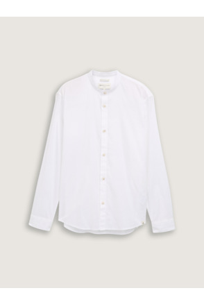 Relaxed fit overshirt met linnen