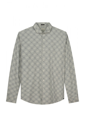 Dstrezzed Heren Shirt Spots Wit Nathan