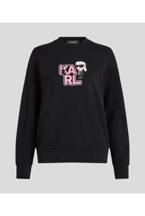 VARSITY KARL PRINT SWEATSHIRT