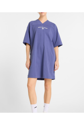 New Balance Dames Jersey Jurk Blauw Woman Reimagined