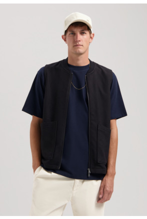 Dstrezzed Heren Mouwloos Gilet Zwart Nils