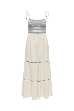 Regular Fit Square Neck Sleeveless (S/L) Zomerjurk met vierkante hals en dunne bandjes
