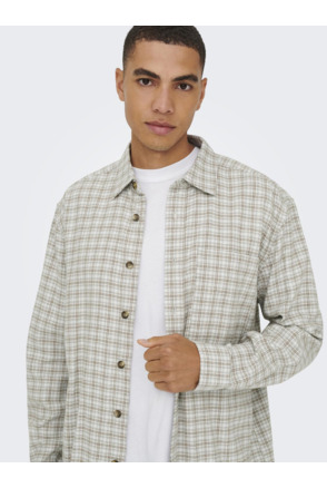 Losse pasvorm overhemdkraag lange mouwen (L/M) Heren