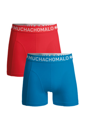 Heren 2-Pack Boxershorts Effen Blue/Pink