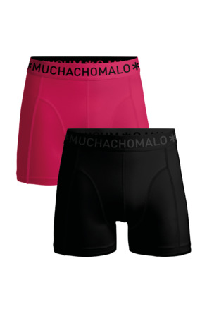 Heren 2-Pack Boxershorts Effen Blue/Pink