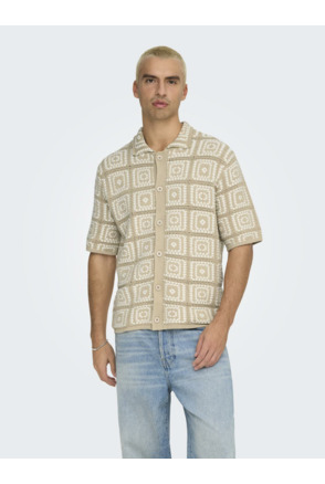 Relaxed Fit Shirt Kraag Korte Mouwen (K/M) Heren
