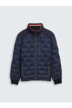 Hybride katoenen jas met waterafstotende functie