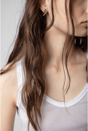 ROCK FEATHER EARRING