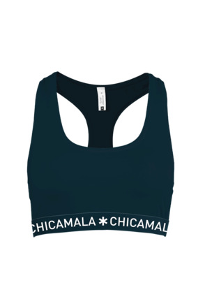 Dames racerback 1-pack effen Blue
