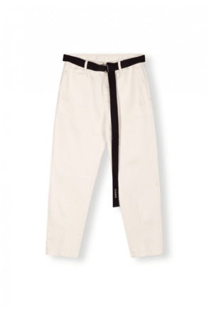 10DAYS Dames ceintuur geweven broek jog denim katoenmix