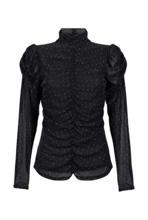 Aaiko Dames Top Zwart Top Polyamide Elastaan