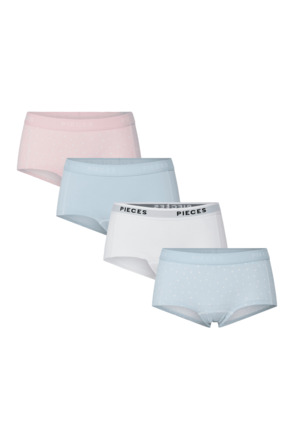 PCLOGO LADY 4 PACK AOP/SOLID NOOS B