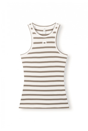 10DAYS Dames rib gestreept singlet tank top 100% katoen
