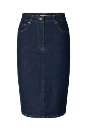 SLFVIDA MIDI MW DENIM SKIRT