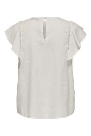 Regular Fit O-Neck Sleeveless (S/L) Prachtige top met ronde hals en knoopsluiting