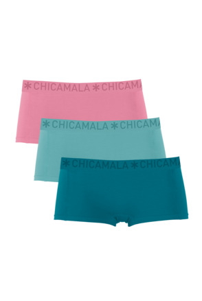 Meisjes 3-pack Boxer Shorts Effen