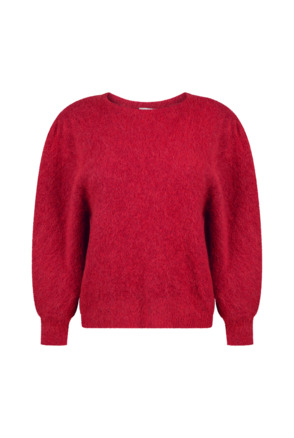 Aaiko Dames Alpaca Trui Lava Red Wool Elastane