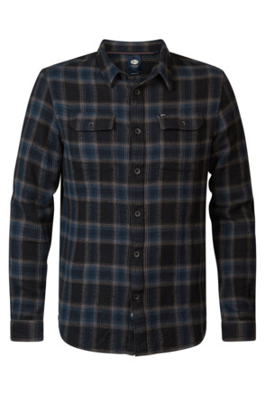 Men Shirt Long Sleeve Check