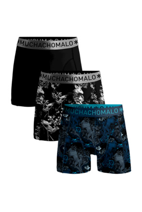 Jongens 3-Pack Boxershort Man Hert Print/Print/Black