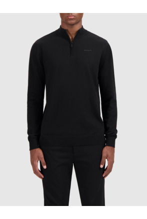 Originele Half Zip Gebreid 100% Katoen Mannen