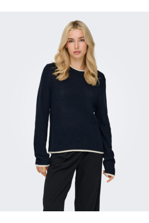 JDYEVIE L/S ON CONTRAST PULLOVER KN