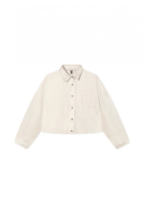 10DAYS Dames cropped smoking blouse blouse katoen