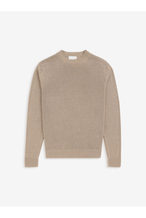 No Label Heren Overhemd Taupe Hartford Linnen Katoen