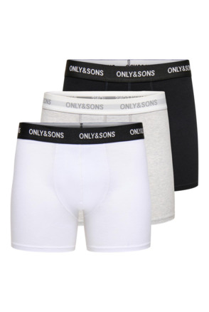 ONSOLID BOXERSHORTS 3-PACK NOOS Heren